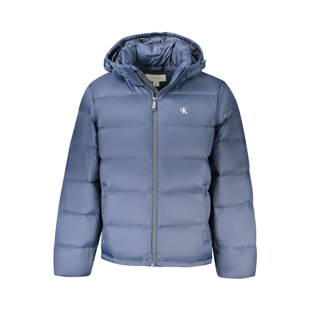 Calvin Klein – Blaue Polyamid-Herrenjacke