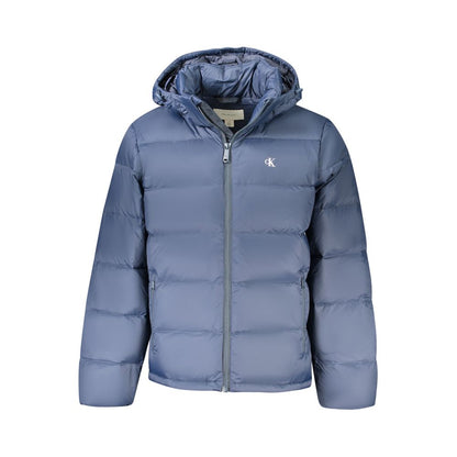 Calvin Klein – Blaue Polyamid-Herrenjacke