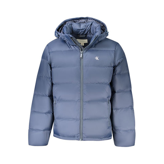 Calvin Klein – Blaue Polyamid-Herrenjacke