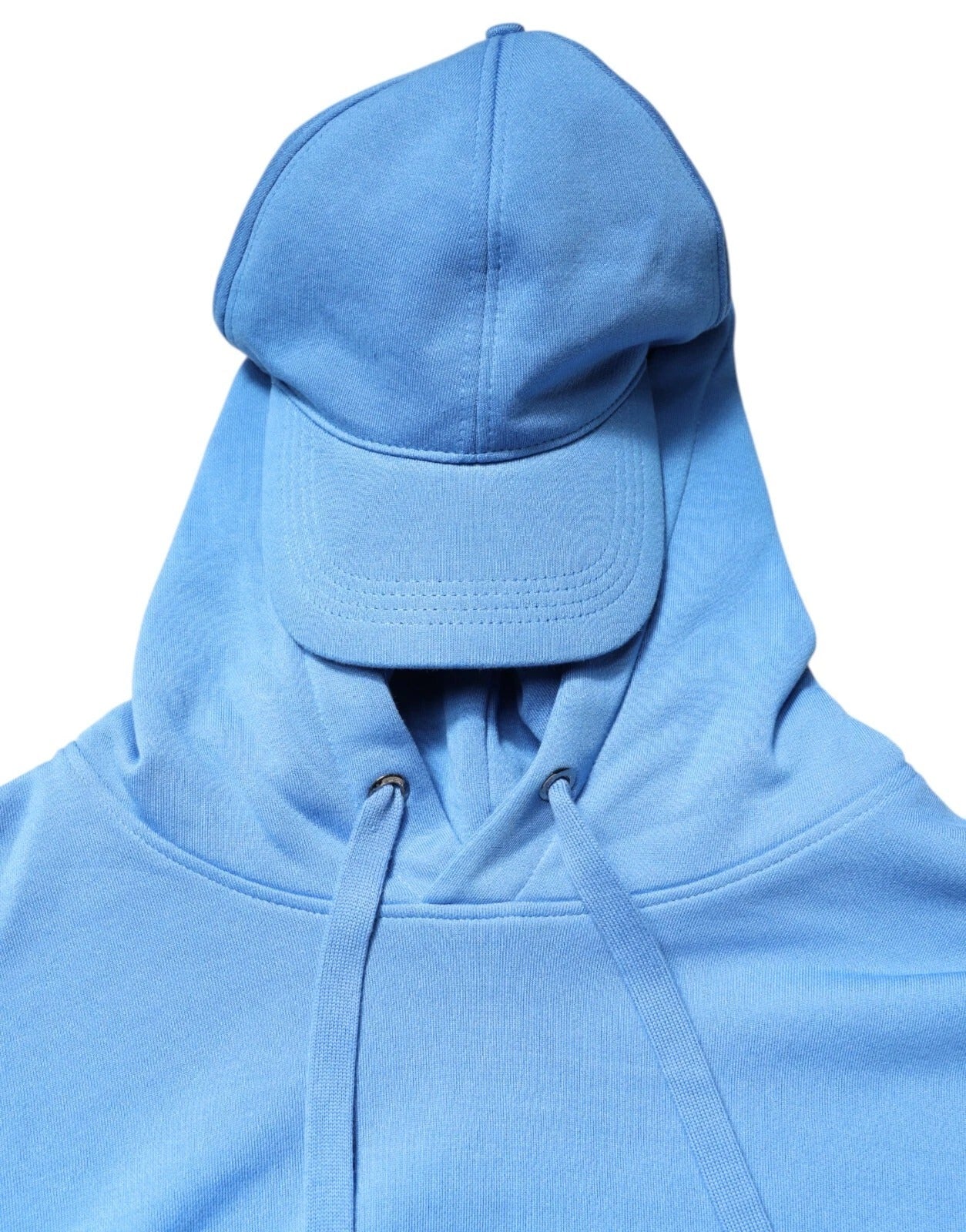 Dolce &amp; Gabbana Blaue Kapuzenweste aus Baumwolle für Herren, Sportbekleidung, Einheitsgröße