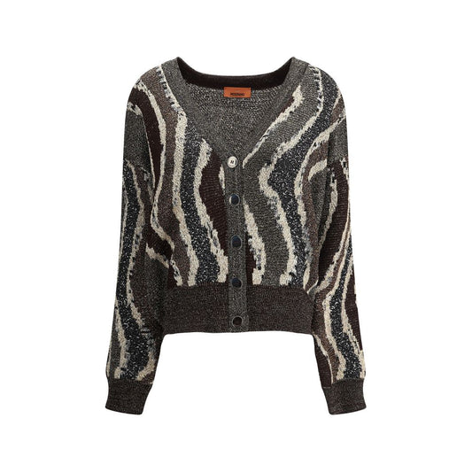 Missoni – Kastenförmiger Cardigan mit Wellenmuster
