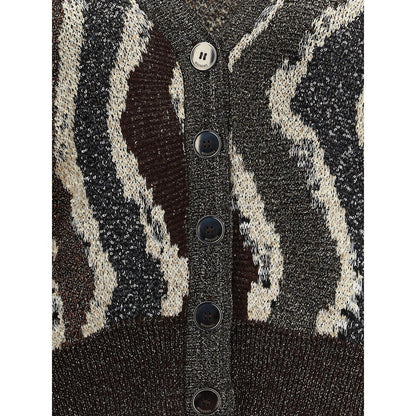 Missoni – Kastenförmiger Cardigan mit Wellenmuster