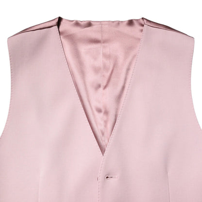 Dolce &amp; Gabbana Rosa Wollkleid Formale Herren Weste