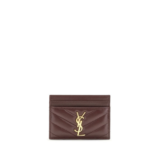 Saint Laurent Kartenetui aus Lammleder