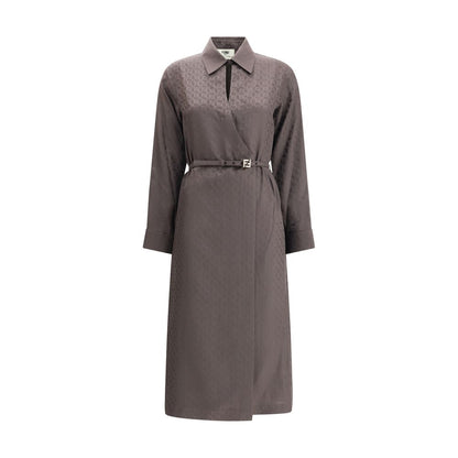 Fendi FF Seidenjacquardkleid