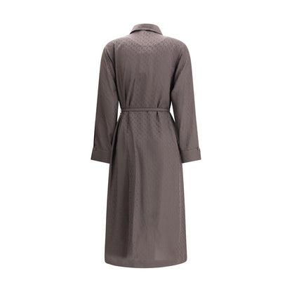 Fendi FF Seidenjacquardkleid