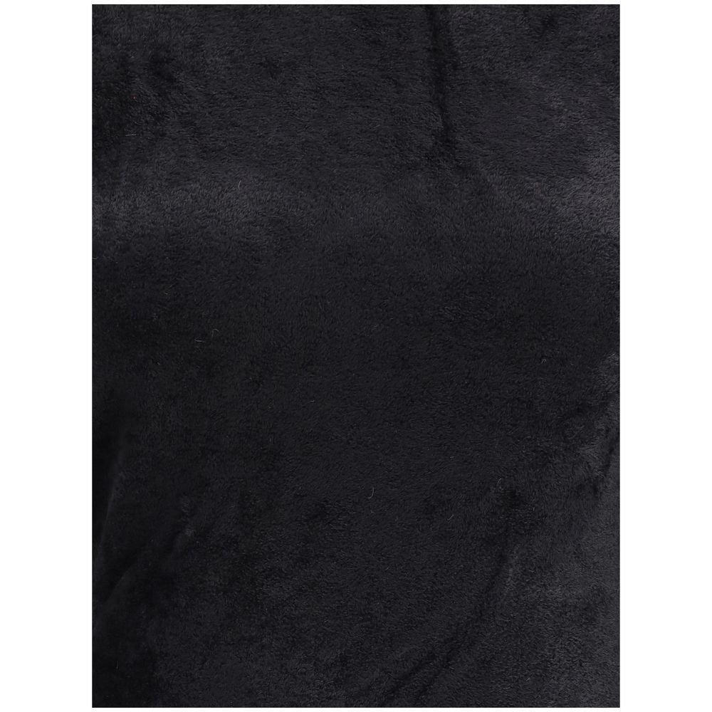 Versace Chenille-Top mit Halbhalsausschnitt