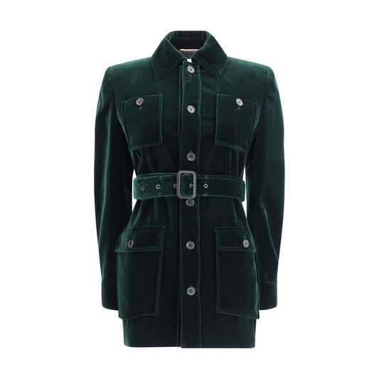 Saint Laurent Samtjacke Sahara