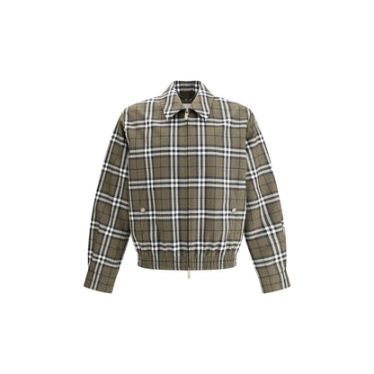 Burberry Harrington-Jacke aus Wolle mit Karomuster