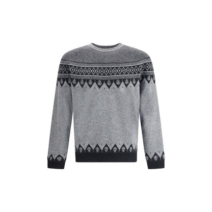 Alexander McQueen Pullover mit Jacquardmuster und Totenköpfen