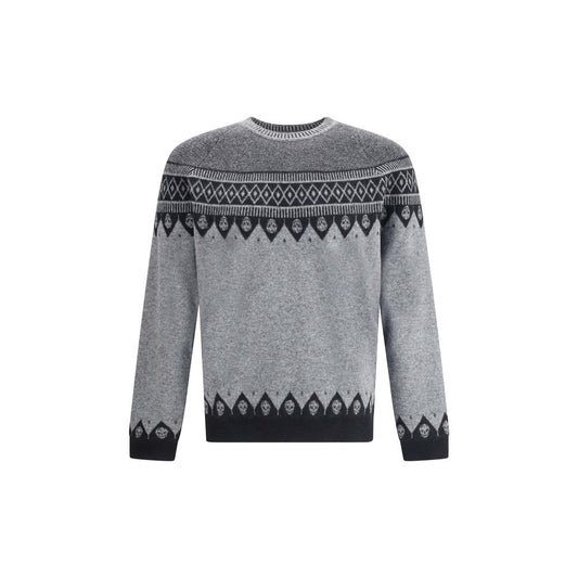 Alexander McQueen Pullover mit Jacquardmuster und Totenköpfen
