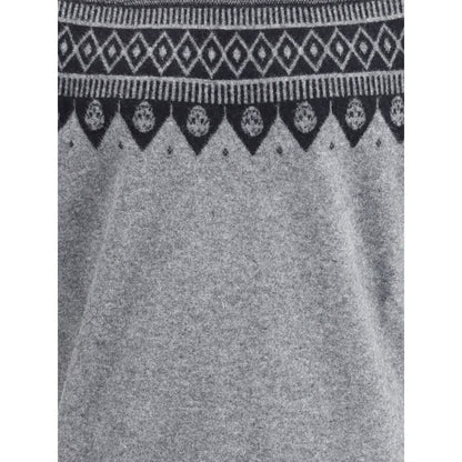 Alexander McQueen Pullover mit Jacquardmuster und Totenköpfen