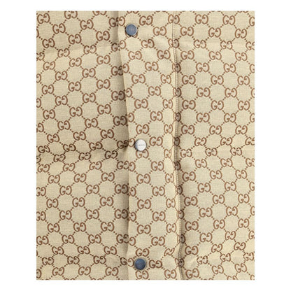 Gepolsterte Daunenjacke mit Gucci GG-Muster