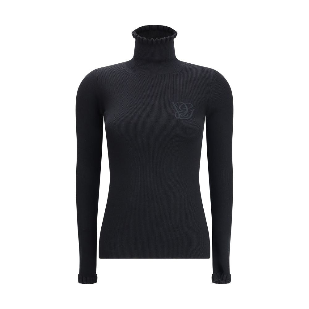 Valentino Wollpullover mit Rüschenkragen