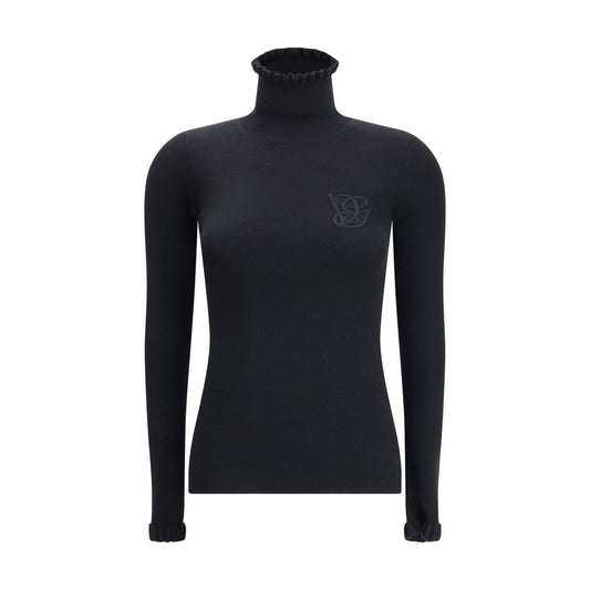 Valentino Wollpullover mit Rüschenkragen