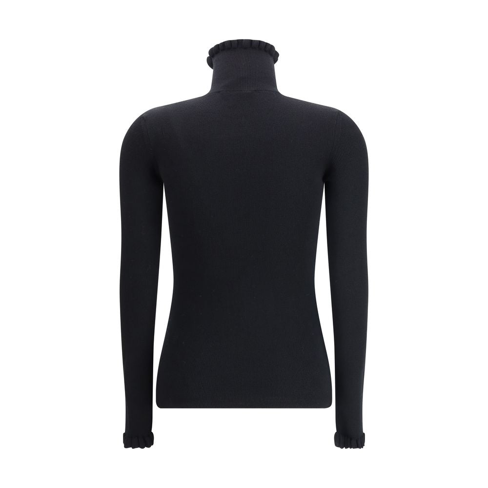 Valentino Wollpullover mit Rüschenkragen