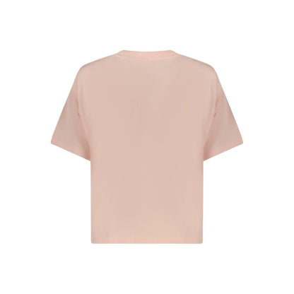 Guess Jeans Rosa Baumwoll-T-Shirt für Damen