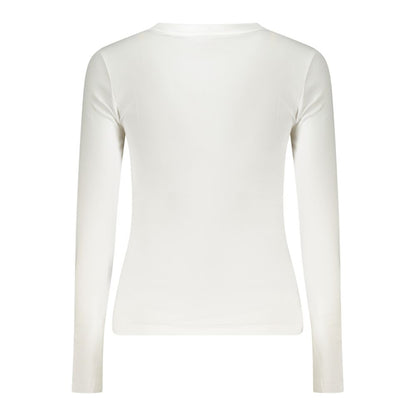 Guess Jeans Weißes Baumwoll-T-Shirt für Damen