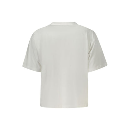 Guess Jeans Weißes Baumwoll-T-Shirt für Damen