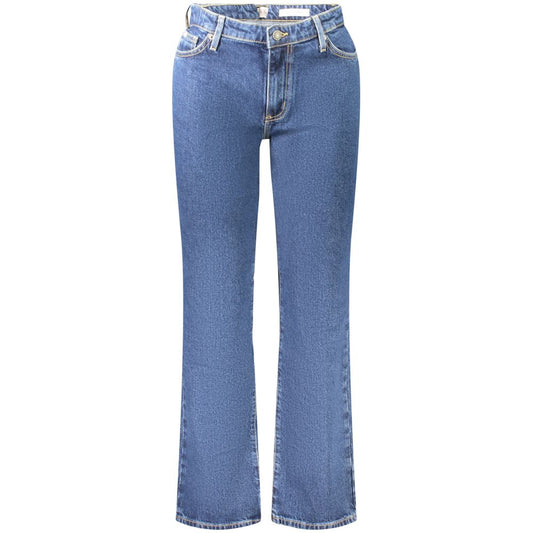 Guess Jeans Blaue Baumwolle Straight Jeans für Damen