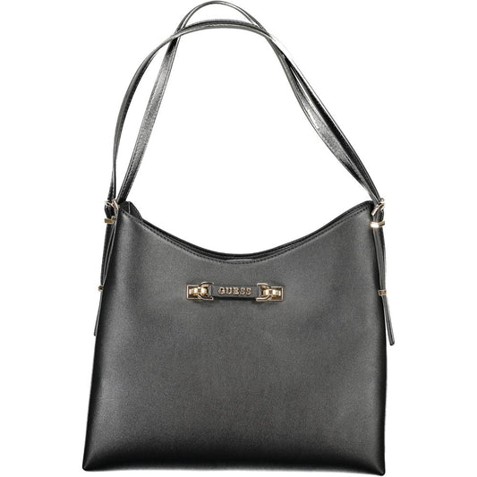 Guess Jeans Schwarze Polyethylen-Damenhandtasche