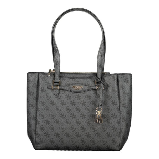 Guess Jeans Schwarze Polyethylen-Damenhandtasche