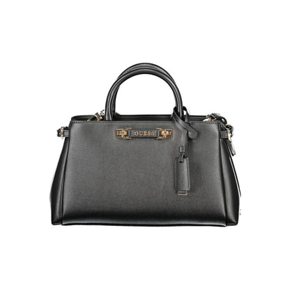 Guess Jeans Schwarze Polyethylen-Damenhandtasche