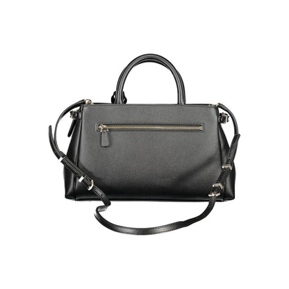 Guess Jeans Schwarze Polyethylen-Damenhandtasche