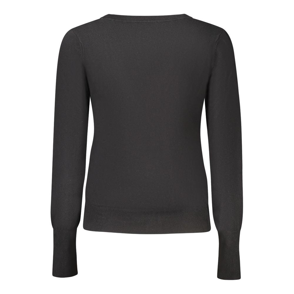 Guess Jeans Schwarze Viskose-Strickjacke für Damen