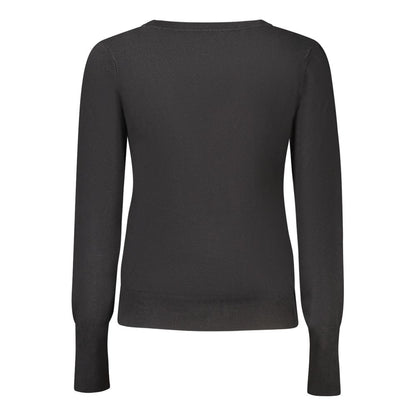 Guess Jeans Schwarze Viskose-Strickjacke für Damen