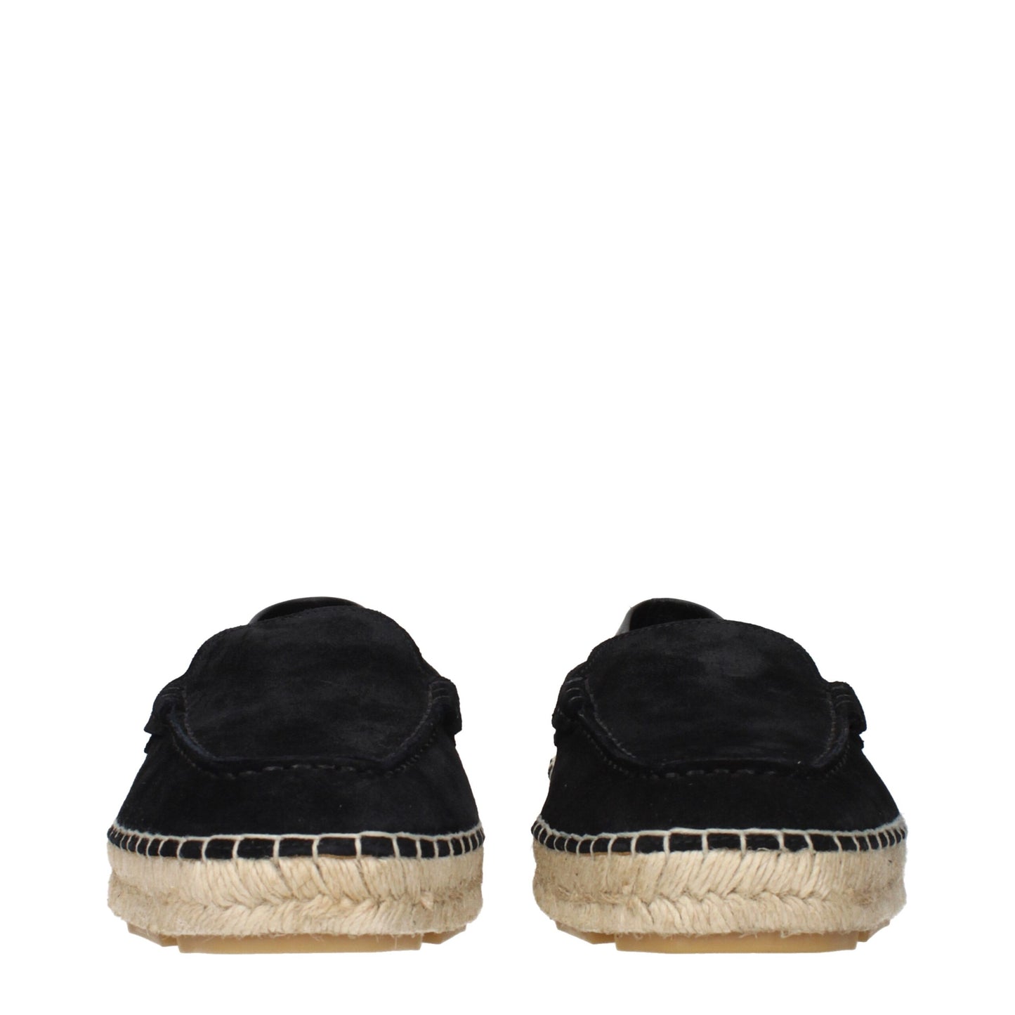 Versace Schwarze Leder-Espadrilles