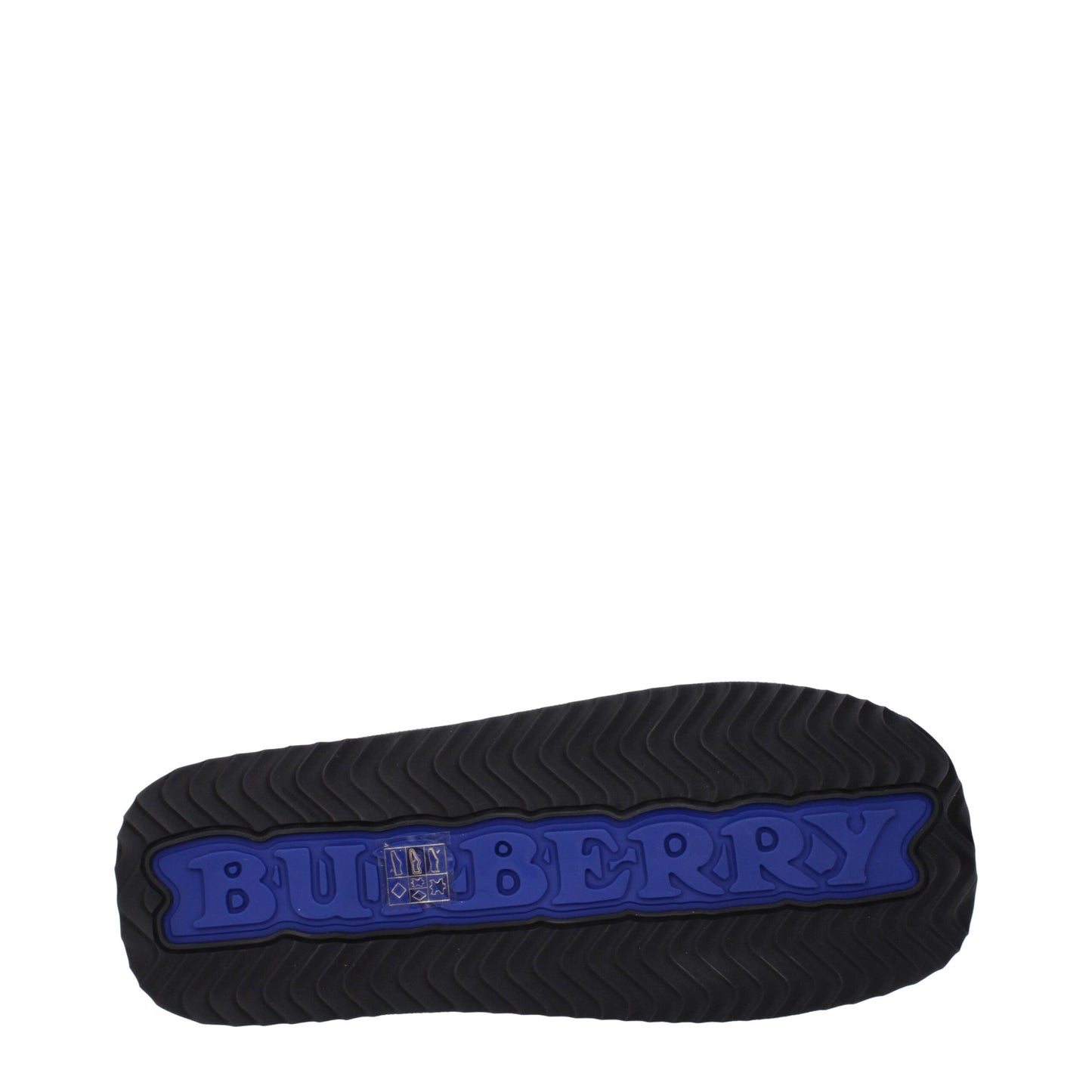 Burberry – Schwarze Leder-Slipper-Sandalen