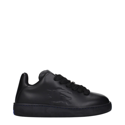 Burberry – Niedrige Sneakers aus schwarzem Leder