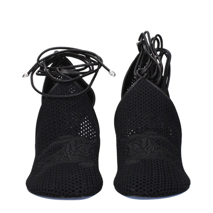 Burberry – Pumps mit hohem Absatz aus schwarzem Stoff