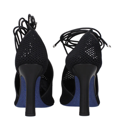 Burberry – Pumps mit hohem Absatz aus schwarzem Stoff