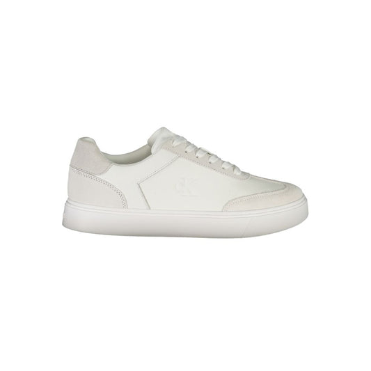 Calvin Klein Herren-Sneaker aus weißem Leder