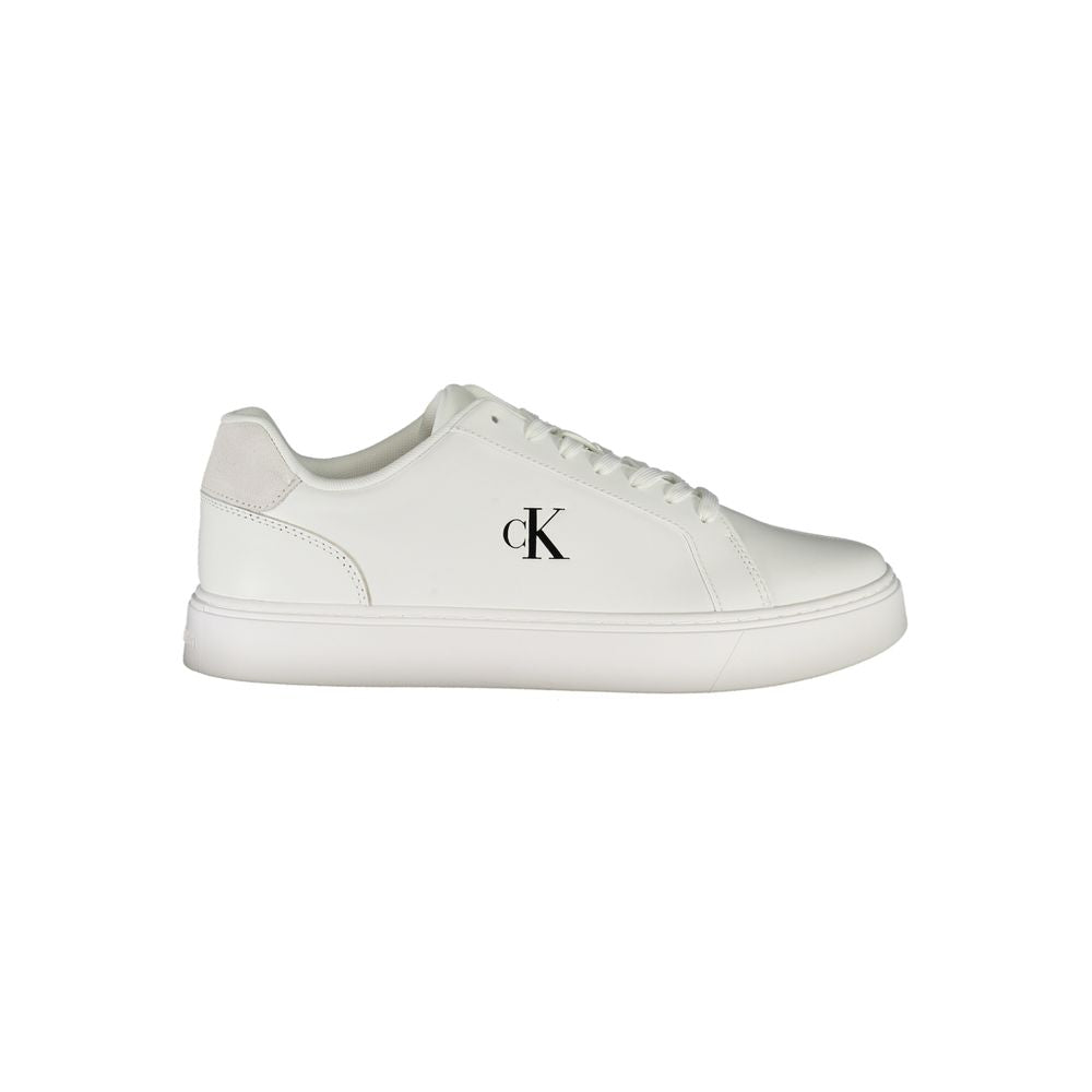 Calvin Klein Herren-Sneaker aus weißem Leder