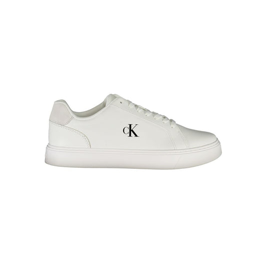 Calvin Klein Herren-Sneaker aus weißem Leder