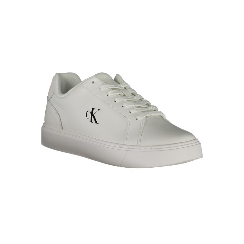 Calvin Klein Herren-Sneaker aus weißem Leder