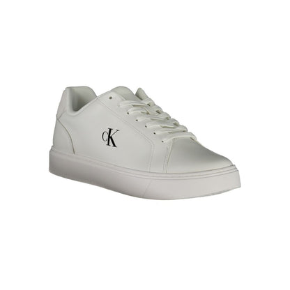 Calvin Klein Herren-Sneaker aus weißem Leder