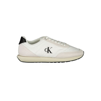 Calvin Klein Herren-Sneaker aus Polyester, weiß