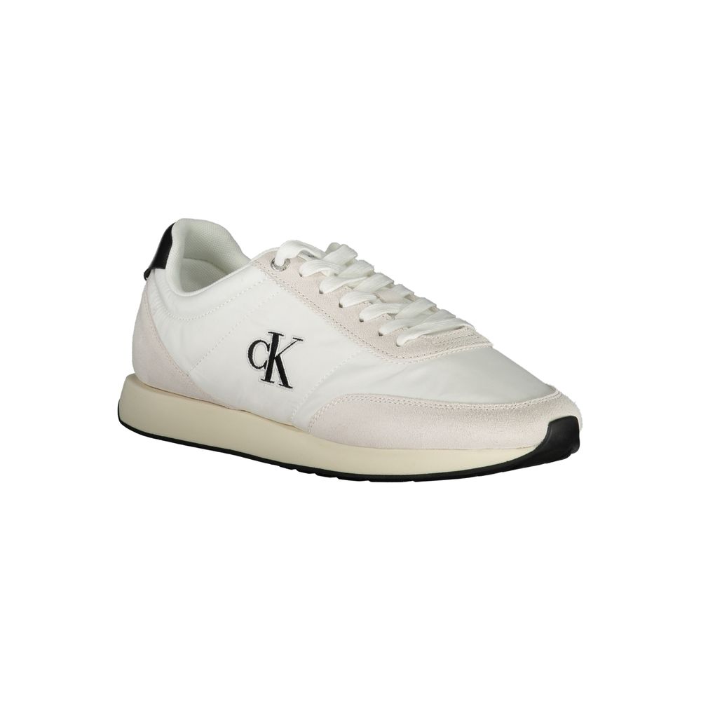 Calvin Klein Herren-Sneaker aus Polyester, weiß