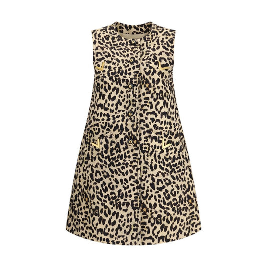 Valentino – Lange Weste mit Leopardenmuster