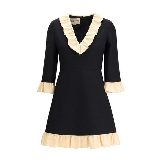 Valentino Kurzes Kleid aus Wolle und Seide