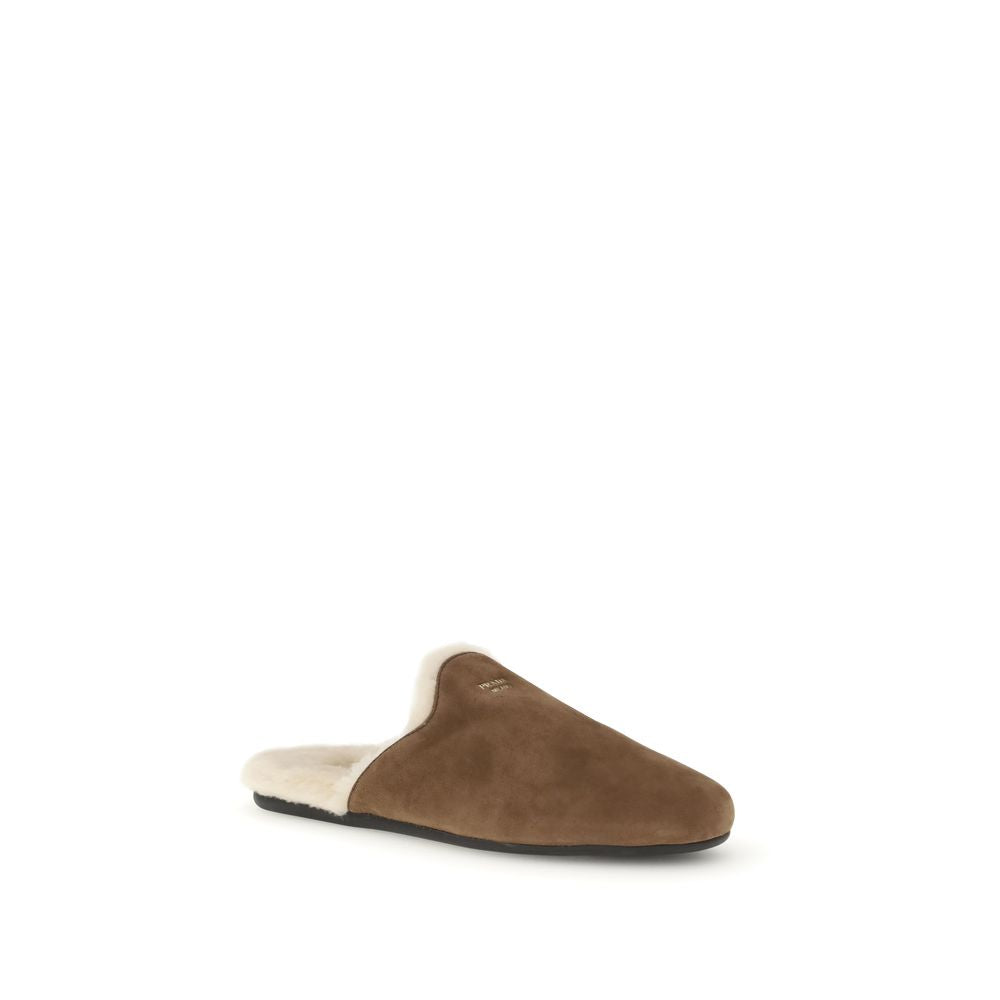 Prada Wildleder-Pantoletten