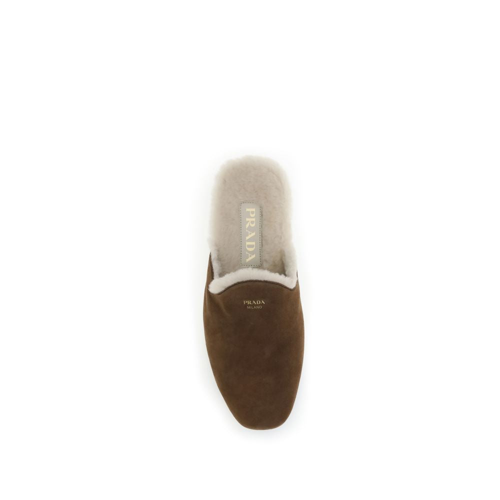 Prada Wildleder-Pantoletten