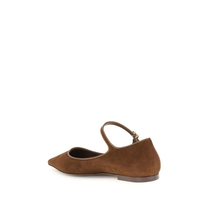 Dolce &amp; Gabbana Ballerinas aus Wildleder und Nappaleder