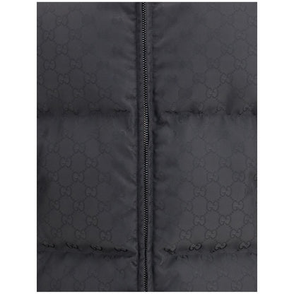 Gepolsterte Daunenjacke mit Gucci GG-Muster