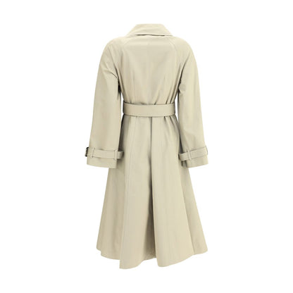 Burberry – Langer, figurbetonter Gabardine-Trenchcoat „Ellingham“
