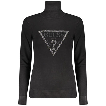 Guess Jeans Black Viscose Women Sweater